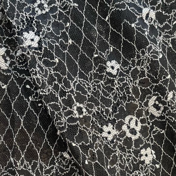FREE PEOPLE FRENCH KISS LACE LEGGINGS BLACK WHITE SMALL - Picture 6 of 6